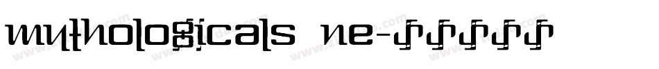 Mythologicals One字体转换